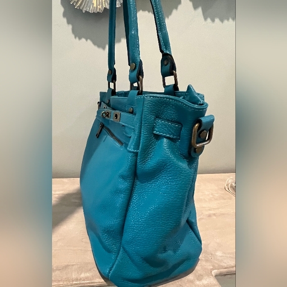 Beautiful Borse in Pelle Pebble Leather Satchel/Shoulder Bag Made in Ita… - Picture 11 of 16